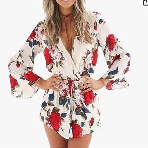 FLORAL ROMPER